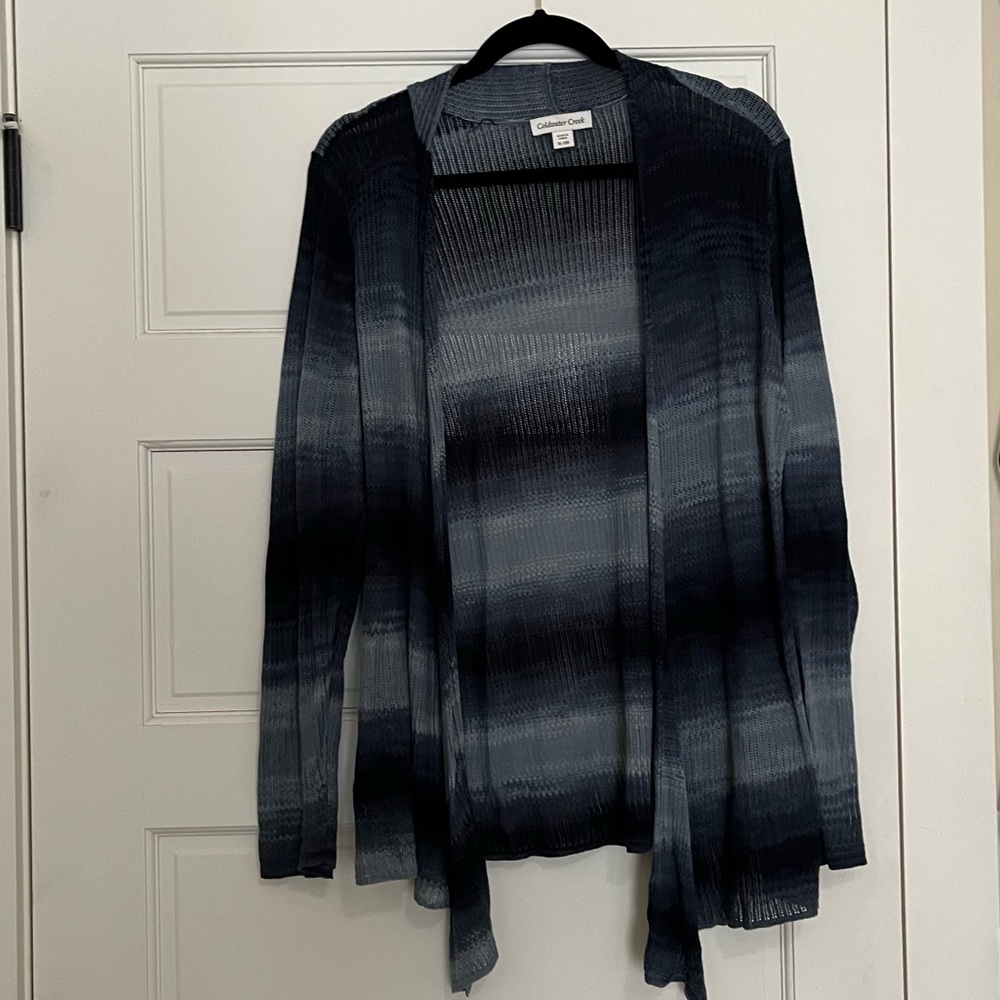 Open front light weight sweater